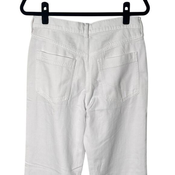 NWT J. Crew Wide Leg White Drapey Denim Trouser Size 29 - Picture 10 of 11